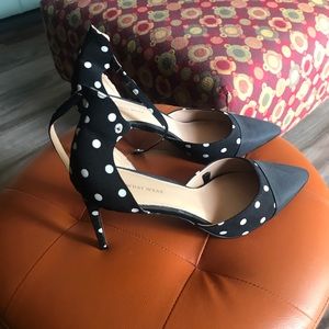 Who What Wear polka dot heels 11 used